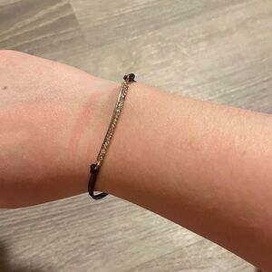 Elegant Gold and Black Bracelet